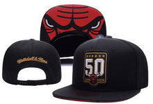 Load image into Gallery viewer, Fashion Men Baseball Cap Bulls Embroidery  Paragraph Rap Fans Basketball Design Man Hip Hop Cap Skateboard Hat Bulls Cap
