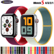 Load image into Gallery viewer, Nylon Strap For Apple Watch band 40mm 44mm iWatch band 38mm 42mm series Sport loop Bracelet Apple watch 5 4 3 2 38 40 42 44 mm
