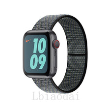 Load image into Gallery viewer, Nylon Strap For Apple Watch band 40mm 44mm iWatch band 38mm 42mm series Sport loop Bracelet Apple watch 5 4 3 2 38 40 42 44 mm
