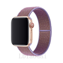 Load image into Gallery viewer, Nylon Strap For Apple Watch band 40mm 44mm iWatch band 38mm 42mm series Sport loop Bracelet Apple watch 5 4 3 2 38 40 42 44 mm
