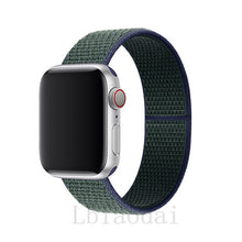 Load image into Gallery viewer, Nylon Strap For Apple Watch band 40mm 44mm iWatch band 38mm 42mm series Sport loop Bracelet Apple watch 5 4 3 2 38 40 42 44 mm
