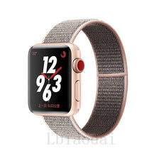 Load image into Gallery viewer, Nylon Strap For Apple Watch band 40mm 44mm iWatch band 38mm 42mm series Sport loop Bracelet Apple watch 5 4 3 2 38 40 42 44 mm
