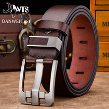 Load image into Gallery viewer, [DWTS]men belt male high quality leather belt men male genuine leather strap luxury pin buckle fancy vintage jeans free shipping
