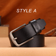 Load image into Gallery viewer, [DWTS]men belt male high quality leather belt men male genuine leather strap luxury pin buckle fancy vintage jeans free shipping

