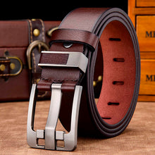 Load image into Gallery viewer, [DWTS]men belt male high quality leather belt men male genuine leather strap luxury pin buckle fancy vintage jeans free shipping

