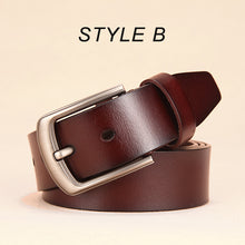 Load image into Gallery viewer, [DWTS]men belt male high quality leather belt men male genuine leather strap luxury pin buckle fancy vintage jeans free shipping
