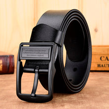 Load image into Gallery viewer, [DWTS]men belt male high quality leather belt men male genuine leather strap luxury pin buckle fancy vintage jeans free shipping
