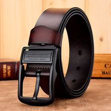 Load image into Gallery viewer, [DWTS]men belt male high quality leather belt men male genuine leather strap luxury pin buckle fancy vintage jeans free shipping
