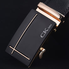 Load image into Gallery viewer, Top Quality Cow Genuine Leather Belt Men Genuine Luxury Leather Belts for Men Strap Male Metal Automatic Buckle
