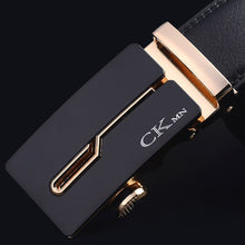 Load image into Gallery viewer, Top Quality Cow Genuine Leather Belt Men Genuine Luxury Leather Belts for Men Strap Male Metal Automatic Buckle
