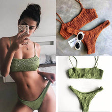 Load image into Gallery viewer, Meihuida Bikinis 2019 Mujer Women Swimwear Women Push-up Padded Bra Bandage Bikini Set Sexy Swimsuit e Swimwear Bathing
