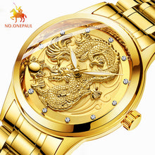 Load image into Gallery viewer, Relogio Masculino Luxury brand Watch Men casual waterproof men watch clock Dragon quartz watch business formal watches men
