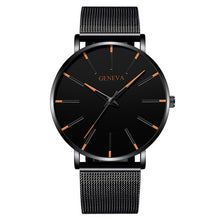 Load image into Gallery viewer, 2020 Minimalist Men's Fashion Ultra Thin Watches Simple Men Business Stainless Steel Mesh Belt Quartz Watch Relogio Masculino
