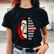Load image into Gallery viewer, New Money Heist Cool Tshirt Men La Casa De Papel Harajuku T-shirt House of Paper Graphic Tshirt Bella Ciao Hip Hop Top Tees Male
