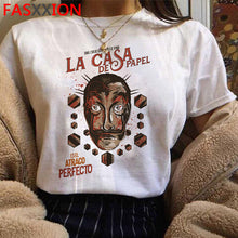 Load image into Gallery viewer, New Money Heist Cool Tshirt Men La Casa De Papel Harajuku T-shirt House of Paper Graphic Tshirt Bella Ciao Hip Hop Top Tees Male

