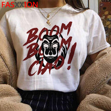 Load image into Gallery viewer, New Money Heist Cool Tshirt Men La Casa De Papel Harajuku T-shirt House of Paper Graphic Tshirt Bella Ciao Hip Hop Top Tees Male
