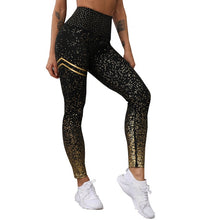 Load image into Gallery viewer, NORMOV New Hotsale Women Gold Print Leggings No Transparent Exercise Fitness Leggings Push Up Workout Female Pants
