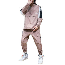 Load image into Gallery viewer, 2020 Workwear jacket men's Hooded Jacket+Pants 2PC Sets  baseball  loose Pullover coat &amp; Long Pants Mens Clothing
