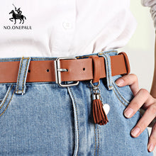 Load image into Gallery viewer, NO.ONEPAUL Personalized trouser belt with pin buckle Jeans belt decoration elegant student retro jean new design ladies belt
