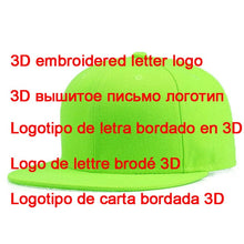 Load image into Gallery viewer, Custom Logo Snapback Cap Team Embroidery Letters Baseball Caps Men Women Hip Hop Flat Hats Outdoor Casual Couple Hat
