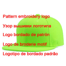 Load image into Gallery viewer, Custom Logo Snapback Cap Team Embroidery Letters Baseball Caps Men Women Hip Hop Flat Hats Outdoor Casual Couple Hat
