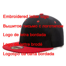 Load image into Gallery viewer, Custom Logo Snapback Cap Team Embroidery Letters Baseball Caps Men Women Hip Hop Flat Hats Outdoor Casual Couple Hat
