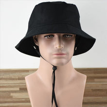 Load image into Gallery viewer, Men Large Size Fisherman Hat Pure Cotton Sun Cap Male Bucket Hat Big Head Man Plus Size Boonie Hat 57-60cm 60-62cm 62-64cm
