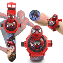 Load image into Gallery viewer, Spiderman  Ironman Captain America Electronic Projection Students Kids Watches Table  Children Watch
